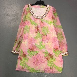 Lily Pulitzer pink and green dress